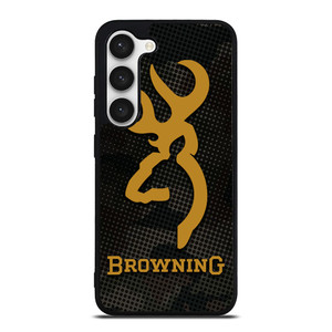 BROWNING ARMS CAMO CARBON Samsung Galaxy S23 Case Cover