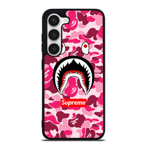 CAMO BATHING APE SUPREME PINK Samsung Galaxy S23 Case Cover CAMO BATHING APE SUPREME PINK Samsung Galaxy S23 Case Cover