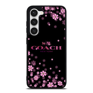 COACH FLOWERS PURPLE Samsung Galaxy S23 Case Cover COACH FLOWERS PURPLE Samsung Galaxy S23 Case Cover