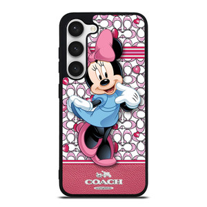 COACH MINNIE MOUSE PINK PATTERN Samsung Galaxy S23 Case Cover COACH MINNIE MOUSE PINK PATTERN Samsung Galaxy S23 Case Cover