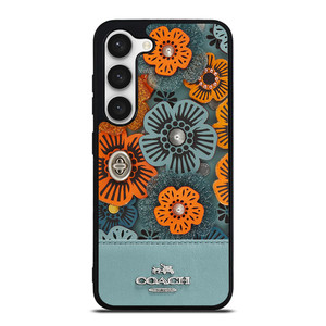 COACH NEW YORK BLUE TEA ROSE Samsung Galaxy S23 Case Cover COACH NEW YORK BLUE TEA ROSE Samsung Galaxy S23 Case Cover