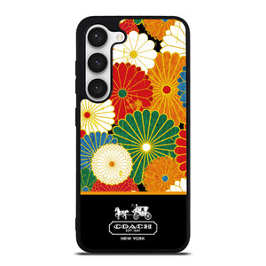 COACH NEW YORK COLORFUL FLORAL LOGO Samsung Galaxy S23 Case Cover COACH NEW YORK COLORFUL FLORAL LOGO Samsung Galaxy S23 Case Cover