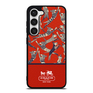 COACH NEW YORK DOG PARTY Samsung Galaxy S23 Case Cover COACH NEW YORK DOG PARTY Samsung Galaxy S23 Case Cover