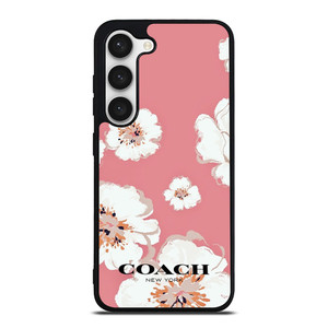 COACH NEW YORK PINK FLOWER Samsung Galaxy S23 Case Cover COACH NEW YORK PINK FLOWER Samsung Galaxy S23 Case Cover