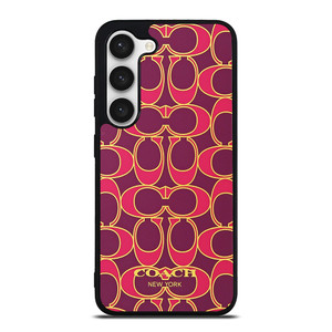 COACH NEW YORK PINK GOLD Samsung Galaxy S23 Case Cover