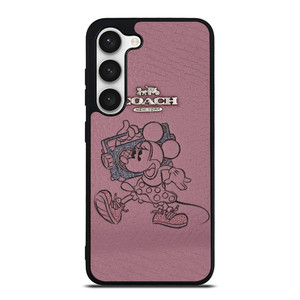 COACH NEW YORK PINK MICKEY MOUSE Samsung Galaxy S23 Case Cover COACH NEW YORK PINK MICKEY MOUSE Samsung Galaxy S23 Case Cover