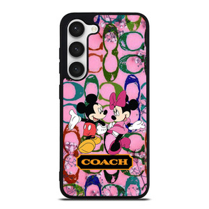 COACH PINK MICKEY MINNIE Samsung Galaxy S23 Case Cover