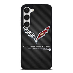 CORVETTE STINGRAY C7 CARBON LOGO Samsung Galaxy S23 Case Cover CORVETTE STINGRAY C7 CARBON LOGO Samsung Galaxy S23 Case Cover