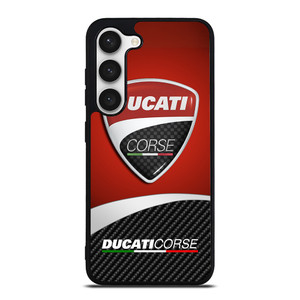 DUCATI CORSE LOGO CARBON Samsung Galaxy S23 Case Cover