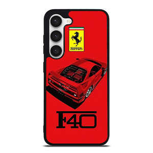 FERRARI F40 SUPERCAR LOGO Samsung Galaxy S23 Case Cover FERRARI F40 SUPERCAR LOGO Samsung Galaxy S23 Case Cover