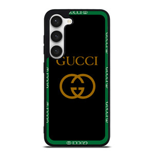 GUCCI ROUND BLACK Samsung Galaxy S23 Case Cover