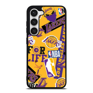 LA LOS ANGELES LAKERS STICKER BOMB Samsung Galaxy S23 Case Cover LA LOS ANGELES LAKERS STICKER BOMB Samsung Galaxy S23 Case Cover