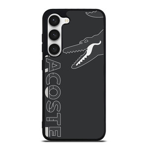 LACOSTE CROCODILE ALL BLACK Samsung Galaxy S23 Case Cover