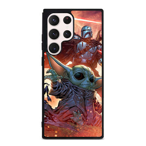 BABY YODA AND THE MANDALORIAN STAR WARS Samsung Galaxy S23 Ultra Case Cover