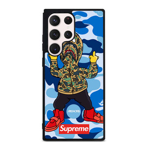 BATHING APE SUPREME SHARK CAMO Samsung Galaxy S23 Ultra Case Cover BATHING APE SUPREME SHARK CAMO Samsung Galaxy S23 Ultra Case Cover