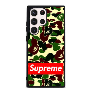 CAMO BAPE SUPREME Samsung Galaxy S23 Ultra Case Cover