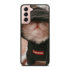 SUPREME CUTE CAT Samsung Galaxy S21 Case Cover