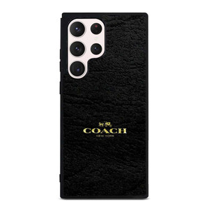 COACH LOGO TEXTURE BLACK Samsung Galaxy S23 Ultra Case Cover COACH LOGO TEXTURE BLACK Samsung Galaxy S23 Ultra Case Cover