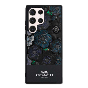 COACH NEW YORK BLACK TEA ROSE Samsung Galaxy S23 Ultra Case Cover COACH NEW YORK BLACK TEA ROSE Samsung Galaxy S23 Ultra Case Cover