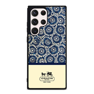 COACH NEW YORK BLUE FLORAL BATIK Samsung Galaxy S23 Ultra Case Cover COACH NEW YORK BLUE FLORAL BATIK Samsung Galaxy S23 Ultra Case Cover