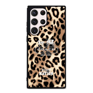 COACH NEW YORK PINK NATION LEPOARD Samsung Galaxy S23 Ultra Case Cover COACH NEW YORK PINK NATION LEPOARD Samsung Galaxy S23 Ultra Case Cover