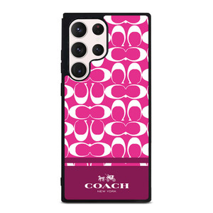 COACH PINK NEW YORK Samsung Galaxy S23 Ultra Case Cover COACH PINK NEW YORK Samsung Galaxy S23 Ultra Case Cover