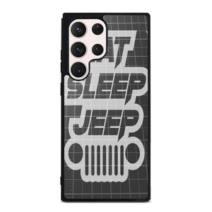 EAT SLEEP JEEP LOGO Samsung Galaxy S23 Ultra Case Cover