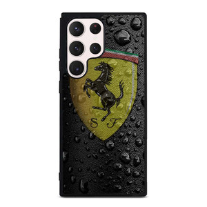 FERRARI DROP WATER BLACK Samsung Galaxy S23 Ultra Case Cover