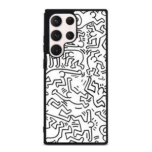 KEITH HARING BLACK WHITE Samsung Galaxy S23 Ultra Case Cover KEITH HARING BLACK WHITE Samsung Galaxy S23 Ultra Case Cover
