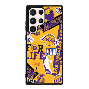 LA LOS ANGELES LAKERS STICKER BOMB Samsung Galaxy S23 Ultra Case Cover LA LOS ANGELES LAKERS STICKER BOMB Samsung Galaxy S23 Ultra Case Cover