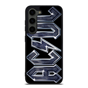 ACDC METAL CARBON LOGO Samsung Galaxy S23 Plus Case Cover