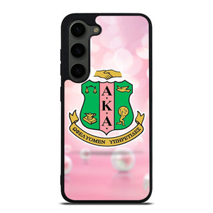 AKA PINK AND GREEN LOGO 2 Samsung Galaxy S23 Plus Case Cover