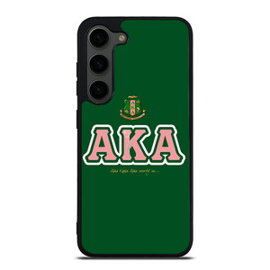 AKA PINK AND GREEN SIMPLE LOGO Samsung Galaxy S23 Plus Case Cover