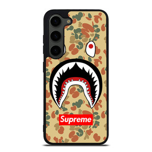 BAPE CAMO SHARK SUPREME Samsung Galaxy S23 Plus Case Cover