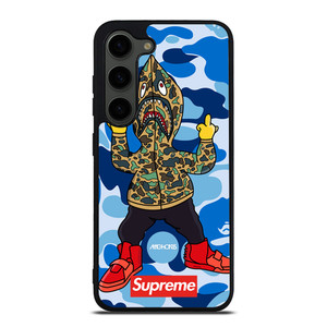 BATHING APE SUPREME SHARK CAMO Samsung Galaxy S23 Plus Case Cover