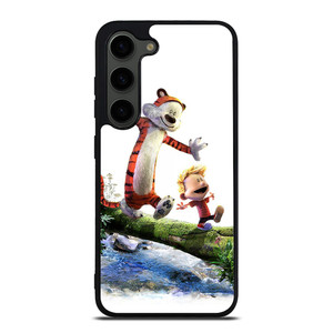CALVIN AND HOBBES RIVER WOOD Samsung Galaxy S23 Plus Case Cover CALVIN AND HOBBES RIVER WOOD Samsung Galaxy S23 Plus Case Cover