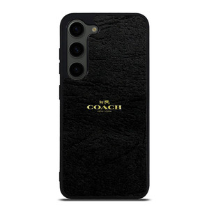 COACH NEW YORK BLACK LEATHER Samsung Galaxy S23 Plus Case Cover COACH NEW YORK BLACK LEATHER Samsung Galaxy S23 Plus Case Cover