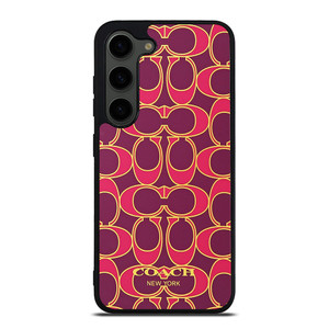 COACH NEW YORK PINK GOLD Samsung Galaxy S23 Plus Case Cover