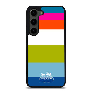 COACH NEW YORK STRIPE Samsung Galaxy S23 Plus Case Cover