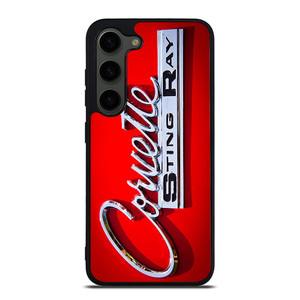 CORVETTE STINGRAY RED EMBLEM Samsung Galaxy S23 Plus Case Cover
