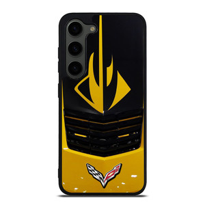 CORVETTE STINGRAY YELLOW GRILLES Samsung Galaxy S23 Plus Case Cover