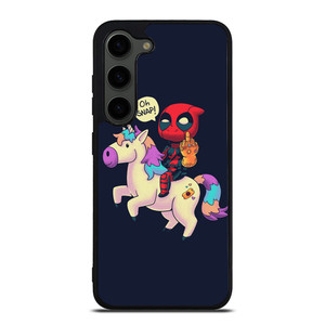 DEADPOOL UNICORN MIDDLE FINGERS Samsung Galaxy S23 Plus Case Cover