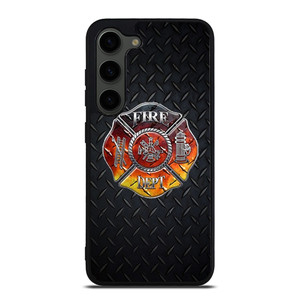 FIREFIGHTER FIREMAN METAL LOGO Samsung Galaxy S23 Plus Case Cover