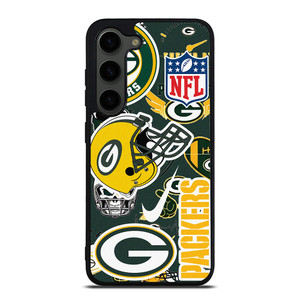 GREEN BAY PACKERS NFL STICKER BOMB Samsung Galaxy S23 Plus Case Cover