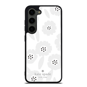 KATE SPADE GREY FLOWER Samsung Galaxy S23 Plus Case Cover