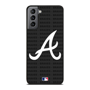 ATLANTA BRAVES BASEBALL BLACK Samsung Galaxy S21 Plus Case Cover ATLANTA BRAVES BASEBALL BLACK Samsung Galaxy S21 Plus Case Cover