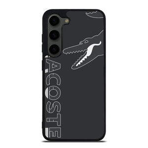 LACOSTE CROCODILE ALL BLACK Samsung Galaxy S23 Plus Case Cover LACOSTE CROCODILE ALL BLACK Samsung Galaxy S23 Plus Case Cover
