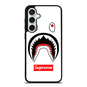 BAPE CAMO SHARK SUPREME WHITE Samsung Galaxy S23 FE Case Cover