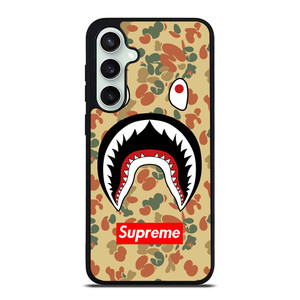 BAPE CAMO SHARK SUPREME Samsung Galaxy S23 FE Case Cover BAPE CAMO SHARK SUPREME Samsung Galaxy S23 FE Case Cover