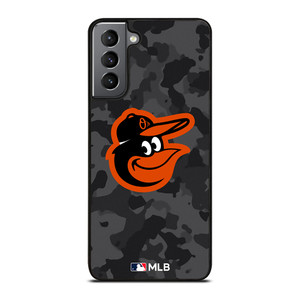 BALTIMORE ORIOLES BASEBALL BLACK CAMO Samsung Galaxy S21 Plus Case Cover